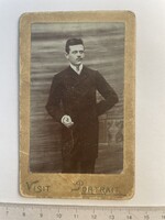 -AX064- Régi Vizitkép Vizit Kép Fotó Vizitkártya Kabinetfotó CDV