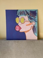 Bubble gum - akril festmény