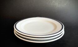 Alföldi 3 db dupla kék csíkos kistányér Uniset