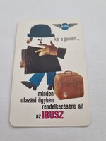 IBUSZ 1971. évi kártyanaptár