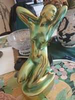 Zsolnay eozin Vágyódas  nöi akt