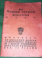 1940. Szablya János: Új magyar otthon kiállítás ALMANACH évkönyv BELSŐ ÉPÍTÉSZET képek szerint