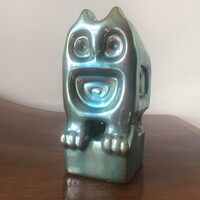 Zsolnay eozin Nádor Judit kocka bagoly