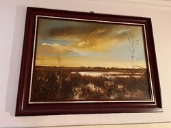 Göcsey József: Alföldi táj festmény