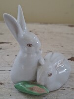 Herendi porcelán nyúl pár