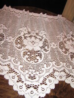 Csodaszép vintage stílusú virágos vitrázs / panoráma függöny