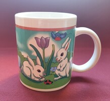 Húsvéti nyuszis nyulas porcelán bögre csésze tojás