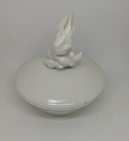 Zsolnay porcelán nyuszis bonbonier "RITKA"!