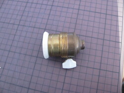 ANTIK! Porcelán, réz, porcelán kapcsolós foglalat működik 2900Ft