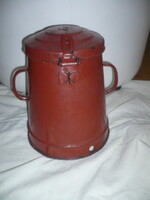 Régi zománc edény zsíros bödön 3 liter