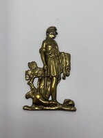 19. századi réz bútorveret – római katonai jelenet