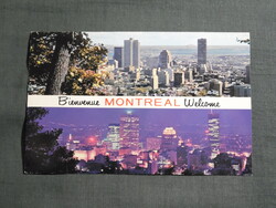 Képeslap,Kanada,Montreal,városi látkép,részlet,1969-