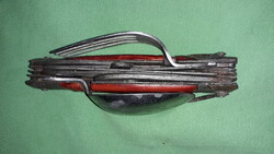 Antik acél bakelit nyelű többfunkciós JAPÁN katonai ejtőernyős bicska kinyitva 29 cm a képek szerint