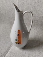 Hollóházi porcelán kancsó váza ritka Eger dekor