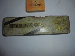 TOISON DOR - régi lemezdoboz, ceruza vagy ceruzabél tartó doboz - sérült