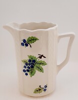 Régi Gránit kancsó, szőlő mintás