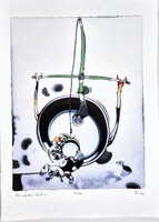 Földi Péter - Az utolsó kút ... 42 x 30 cm computer print, merített papír