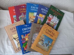 9db különböző népmese könyv, ÚJ! (1239)