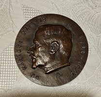 Madarassy Walter : Dr. Korányi Frigyes emlék plakett, kétoldalas