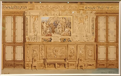 Lotz Károly (1833-1904) : Freskó tanulmány