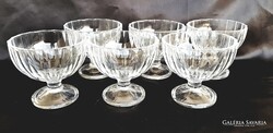Desszertes üveg kehely 6 darabos készlet