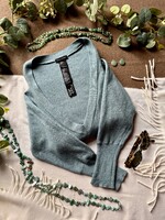 River Island 36-38-as pasztellkék pulóver gyapjúval, denevérujjas