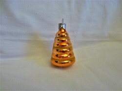 RÉGI ÜVEG KARÁCSONYFADÍSZ - PIRAMIS!