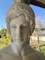 XX. századi római harcos márvány mellszobor