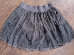 Gray tulle skirt