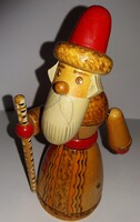 VINTAGE Tradícionális CCCP - TÉLI NAGYAPÓ festett fa figura NAGYON RITKA 23 cm a képek szerint
