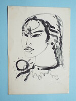 Képeslap (19) - Hincz Gyula - Hanoi-i leány - (Vietnamért)