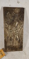 Búza Barna bronz relief / falikép 313