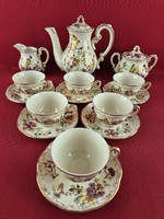 Zsolnay pillangó mintás kávés készlet