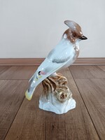 Antik Herendi porcelán nagy madár