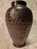 Korondi kerámia váza, 25 cm magas