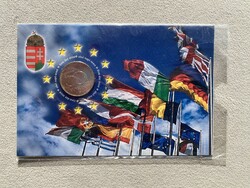 2004 Magyarország az Európai Unió tagja 50 Forint elsőnapi veret bliszter
