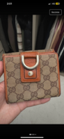 Gucci Abbey canvas GG logo pénztárca (eredeti, sorszámozott)