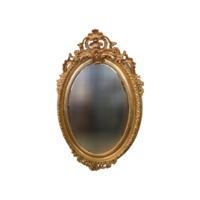 Aranyozott ovális tükör