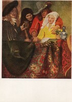 Képeslap:  Johannes Vermeer van Delft festmény.