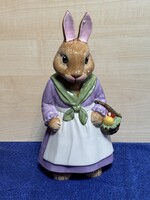 Nagyméretű porcelán Villeroy&Boch porcelán nyúl,nyuszi figura,dísztárgy