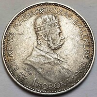 FJ ezüst 1korona Millenniumi 1896