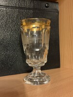 Extrém ritka antik Biedermeyer Füredi emlék pohár