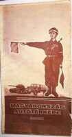 1974.MAGYARORSZÁG  KATONAI - AUTÓS ÓRIÁSTÉRKÉP A 68-S JAVÍTOTT VÁLTOZATA 86X104cm M.N.TÉRKÉPÉSZET