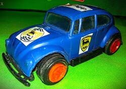 Retro trafikáru bazáráru VW Beetle Bogár Agip Hörby műanyag játék autó 13 cm a képek szerint