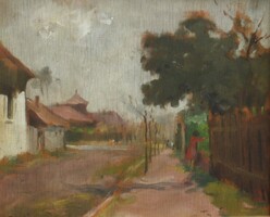 (N) Cs. Farkas Lőrinc (1898 - 1966) : Utcarészlet