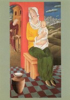 Képeslap:  Molnár-C. Pál festmény.
