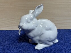 Porcelán nyúl,nyuszi figura, dísztárgy