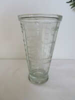 RÉGI, VASTAG, MAGYAR FELIRATÚ, ÜVEG MÉRŐEDÉNY. ALKUKÉPES!