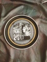 Hollóházi Szász Endre fali tányér