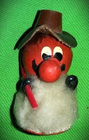 Régi magyar FOKY studió mese PÁSZTOR bottal fa bábú fa figura 7 cm állapot a képek szerint